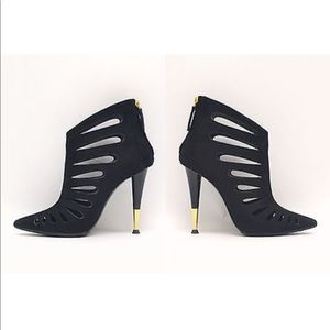 Giuseppe Zanotti Ester Cutout Suede Booties